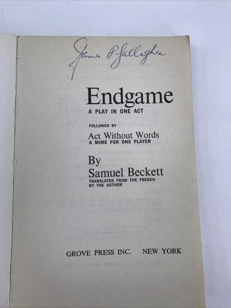 সামুয়েল বেকেটের ‘এন্ডগেম’ | Endgame By Samuel Beckett 